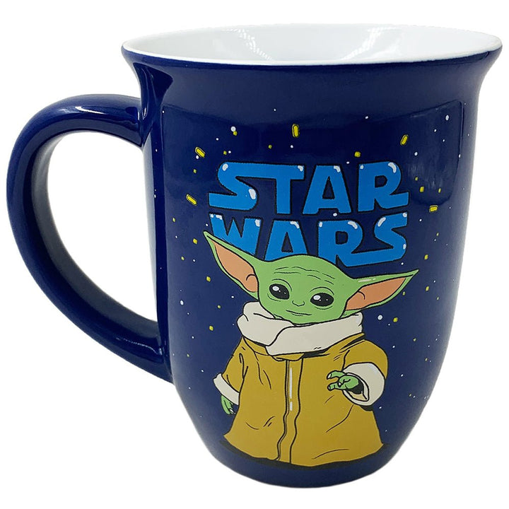 Star Wars The Mandalorian Grogu Blue Ceramic Mug 16 oz - Shadow Anime