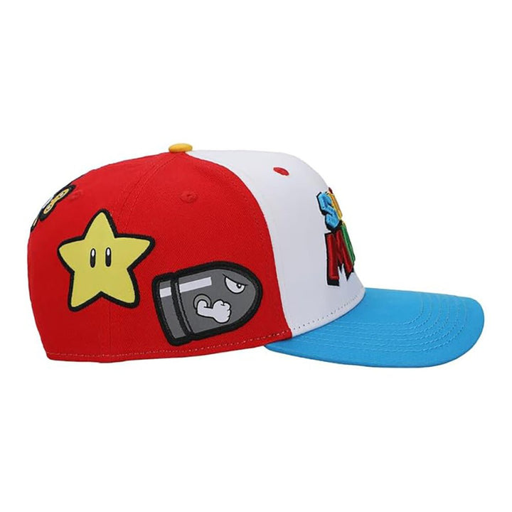 Super Mario Bros Power-Ups & Creatures Snapback Hat - Shadow Anime