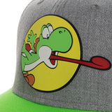 Super Mario Bros Yoshi Curved Bill Snapback Hat - Shadow Anime