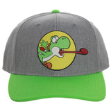 Super Mario Bros Yoshi Curved Bill Snapback Hat - Shadow Anime