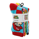Super Mario Icons Women's 5 Pack Crew Socks - Shadow Anime