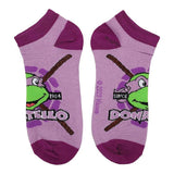 Teenage Mutant Ninja Turtles Retro Ankle Socks 5-Pack Set - Shadow Anime