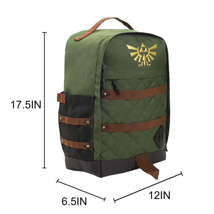 The Legend Of Zelda Hyrule Crest Built Up Backpack - Shadow Anime