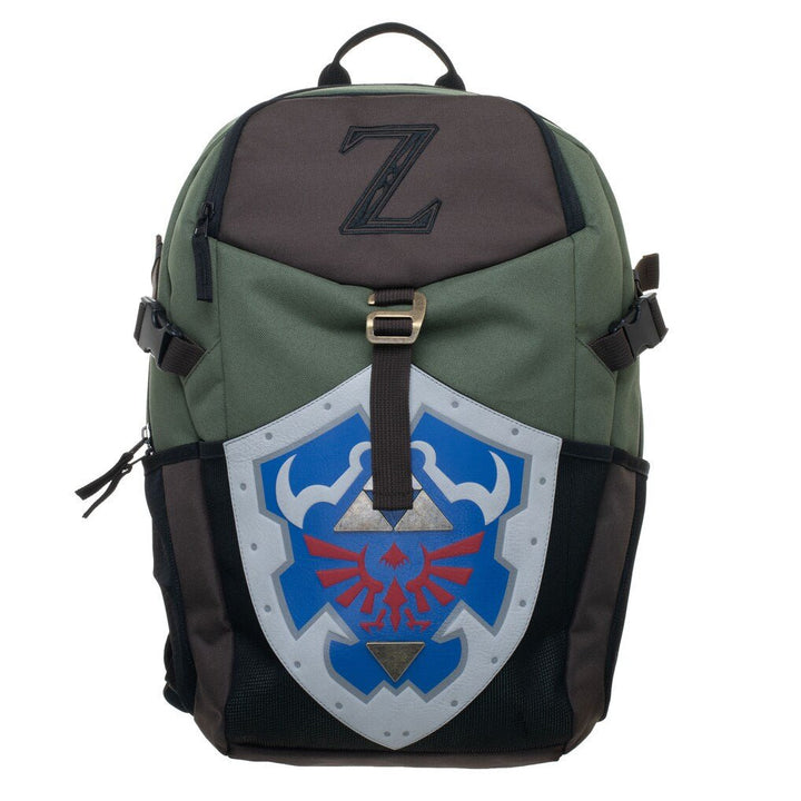 The Legend of Zelda Link Hylian Shield Canvas Backpack - Shadow Anime