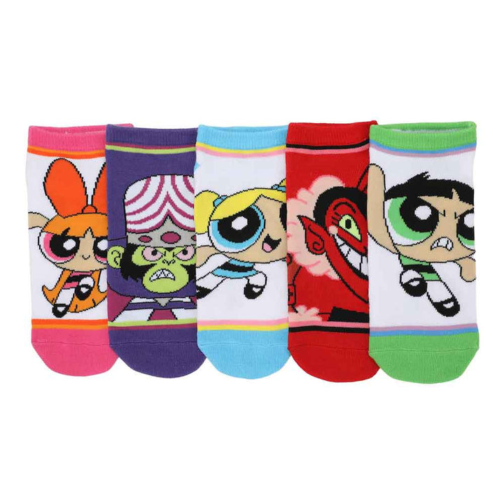 The Powerpuff Girls 5 Pack Ankle Socks - Shadow Anime