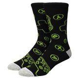 Xbox Logo & Buttons Crew Socks 3-Pair Set - Shadow Anime