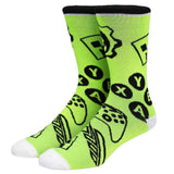 Xbox Logo & Buttons Crew Socks 3-Pair Set - Shadow Anime