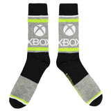 Xbox Logo & Buttons Crew Socks 3-Pair Set - Shadow Anime