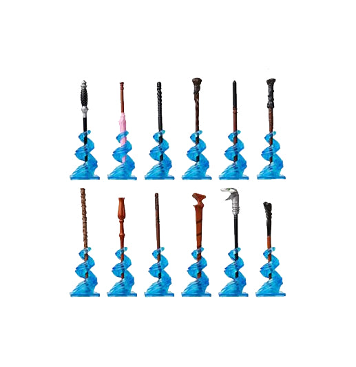 Jakks Harry Potter Collectible 4” Die-Cast Mini Wand W/ Stand - 1 Random Blind Box All Wands