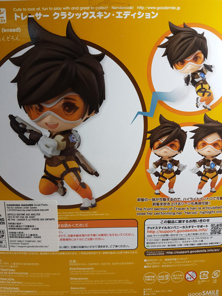 Overwatch Tracer Classic Skin Edition Nendoroid Figure Back Close Up