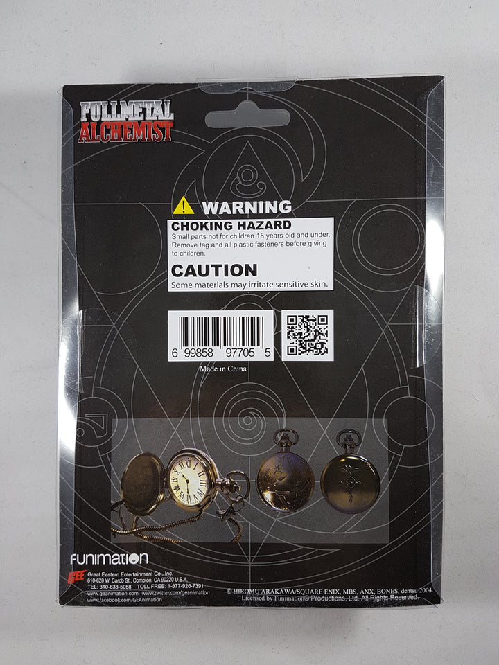 Fullmetal Alchemist Cosplay Pocket Watch Back Shadow Anime