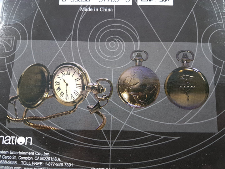 Fullmetal Alchemist Cosplay Pocket Watch Back Close Up Shadow Anime