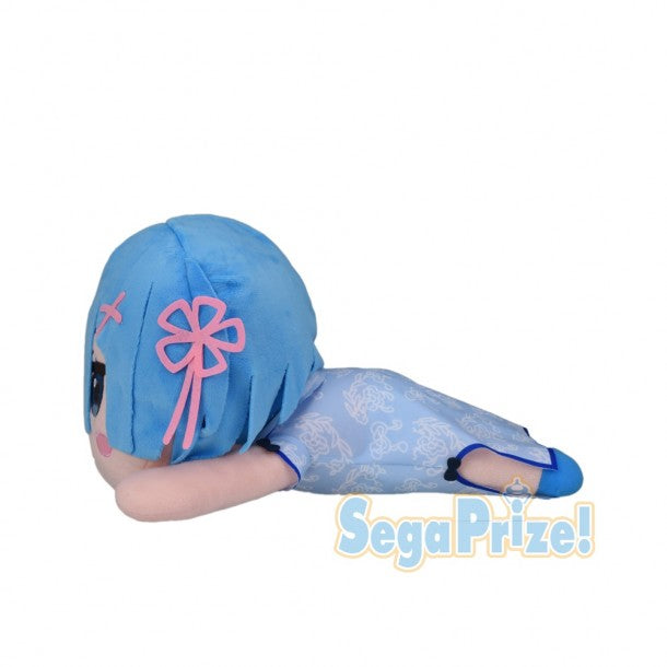 Re:Zero Rem Jumbo Nesoberi Lying Down Plush Doll Side