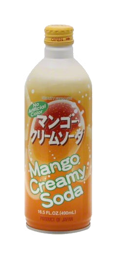 UCC Mango Creamy Soda 16.5 oz Japanese Bottled Drink