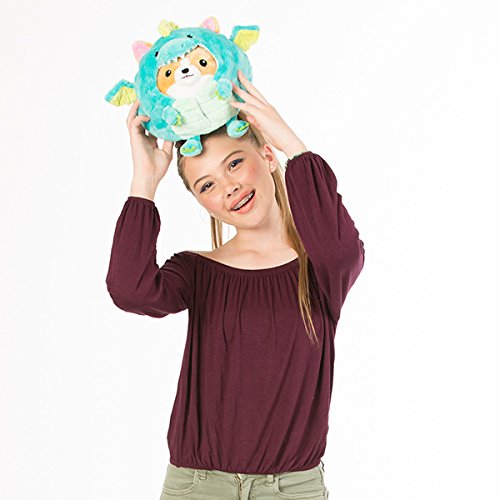 Squishable Undercover Kitty in Dragon 7" Plush Girl holding plush