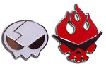 Gurren Lagann Dai Gurren & Yoko Skull Symbol Pins Set of 2