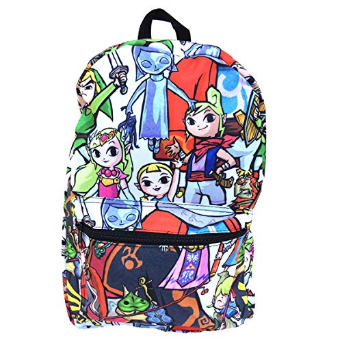 Legend of Zelda Chibi All Over 17" Backpack Bag