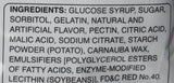 Kasugai Watermelon Gummy Candy 3.77 oz Ingredients Close Up