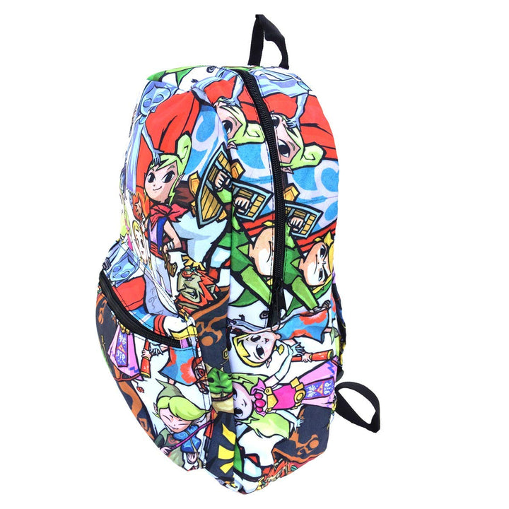 Legend of Zelda Chibi All Over 17" Backpack Bag Right Side