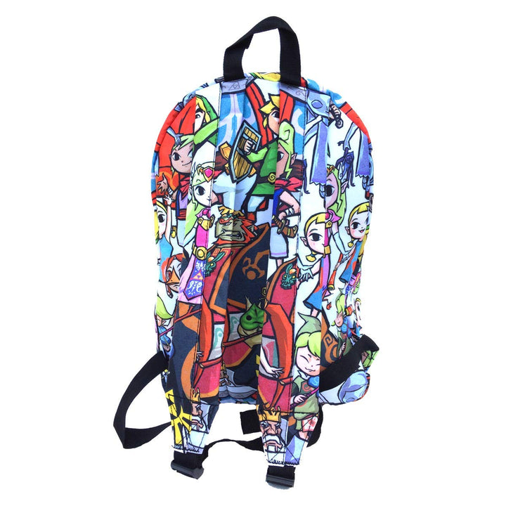 Legend of Zelda Chibi All Over 17" Backpack Bag Back