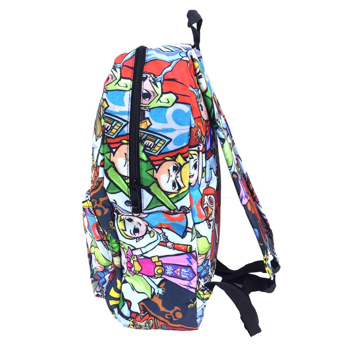 Legend of Zelda Chibi All Over 17" Backpack Bag Right Side