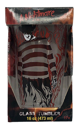 A Nightmare On Elm Street Freddy Krueger Pint Glass 16 oz