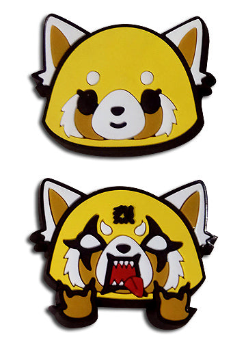 Aggretsuko Happy & Rage Face Pins Set of 2