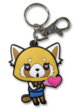Aggretsuko In Love Keychain