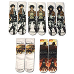 Attack On Titan Character Themed Socks 5-Pack Set