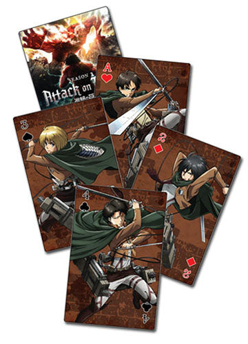 Attack On Titan S2 Group Poker Playing Cards