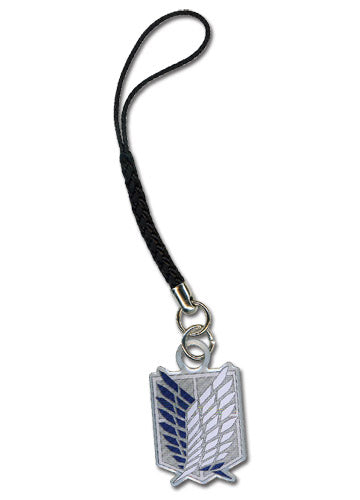 Attack On Titan Survey Corps Metal Cell Phone Charm