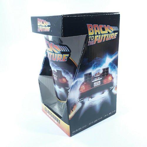 Back To The Future DeLorian Pint Glass 16 oz Right Side