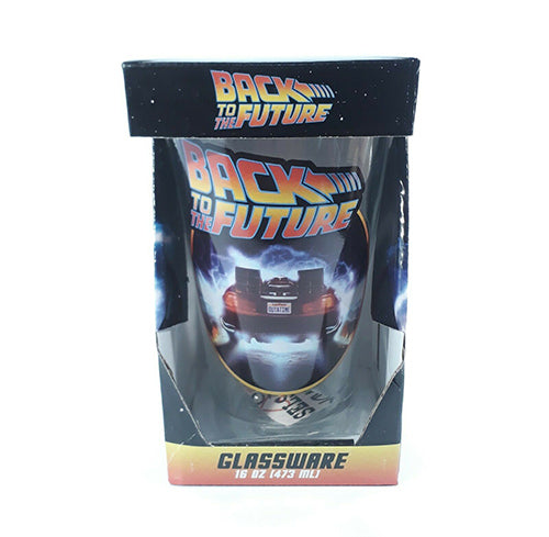 Back To The Future DeLorian Pint Glass 16 oz