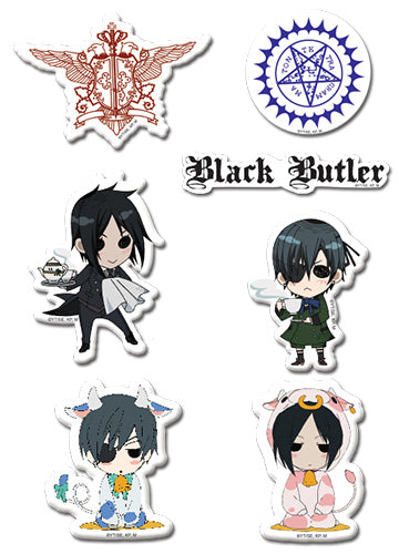 Black Butler Characters Puffy Sticker Set