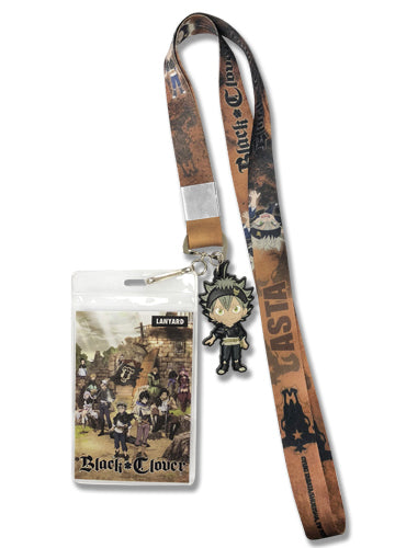 Black Clover Asta Lanyard W/ Charm