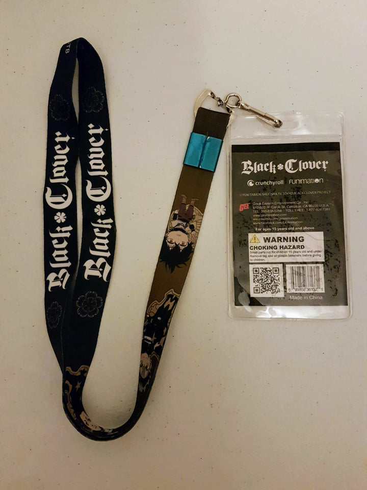 Black Clover Asta, Yuno & Yami Lanyard Back