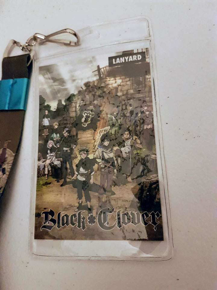 Black Clover Asta, Yuno & Yami Lanyard Close Up