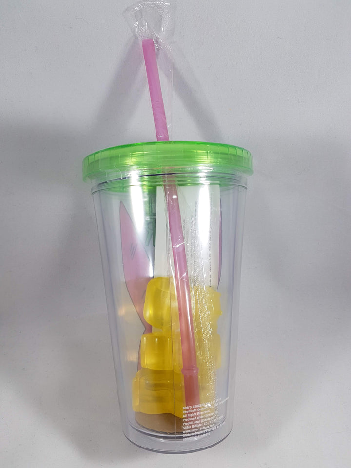 Bob's Burgers Louise I Smell Fear Tumbler W/ Kuchi Kopi Ice Cubes Back