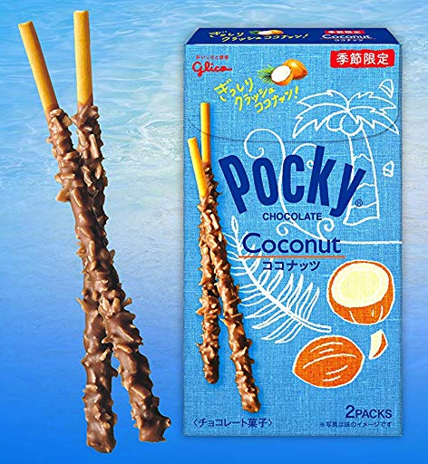 Glico Pocky Coconut Chocolate Covered Biscuit Sticks 1.5oz