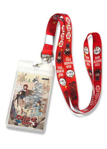 Cells At Work Red Blood Cell Lanyard