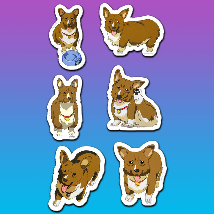 Cowboy Bebop Ein Die Cut Sticker Set Shadow Anime