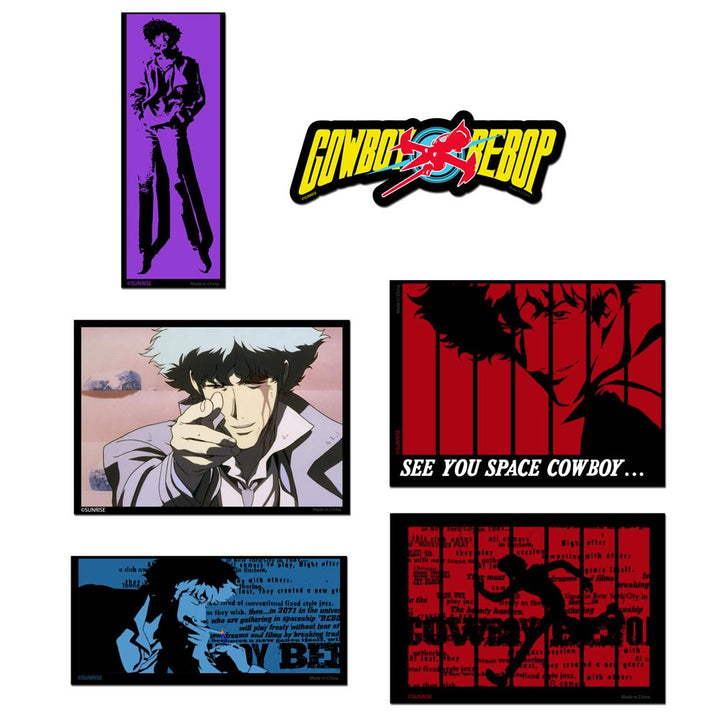 Cowboy Bebop Spike Screenshots Die Cut Sticker Set