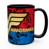 DC Comic Wonder Woman Color Change Mug 15oz Front