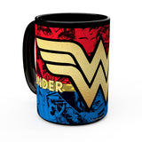 DC Comic Wonder Woman Color Change Mug 15oz Side