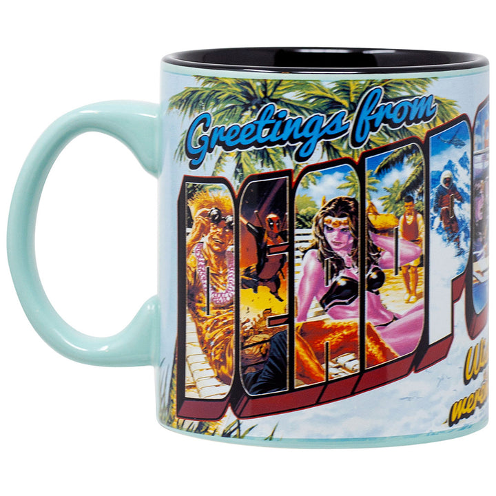 Deadpool Greetings From Wishes Ceramic Mug 20 oz