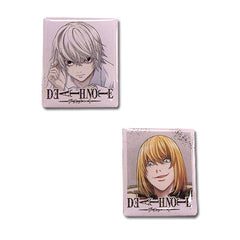 Death Note Near & Mello Lapel Pins Set of 2 | L's Successors Anime