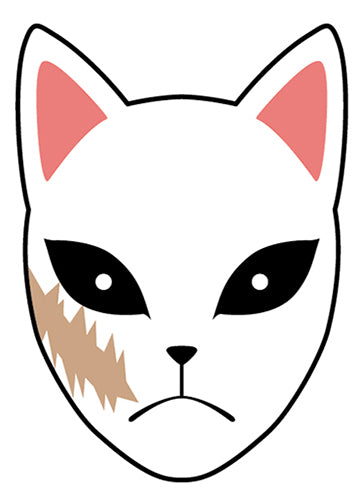 Demon Slayer Sabito Mask Sew On Patch Stock