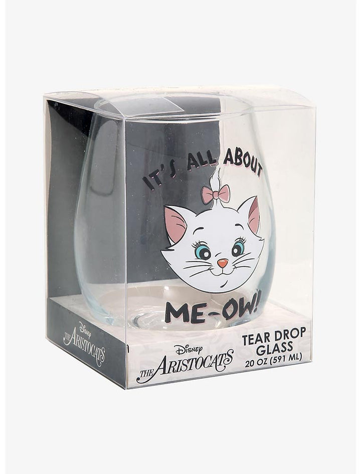 Disney Aristocats Marie It’s All About Me-Ow! Teardrop Wine Glass 20 oz