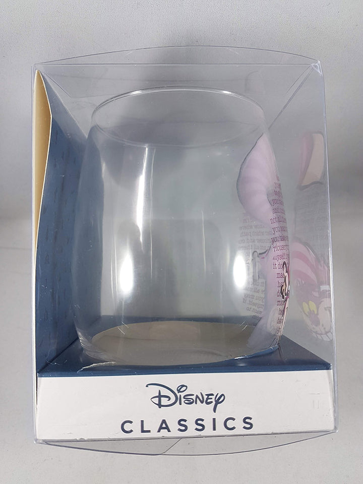 Disney Classics Alice In Wonderland Cheshire Cat Teardrop Wine Glass 20 oz Right Side
