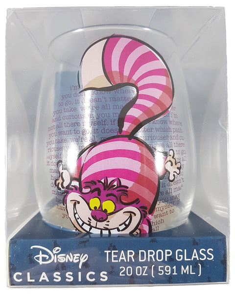 Disney Classics Alice In Wonderland Cheshire Cat Teardrop Wine Glass 20 oz